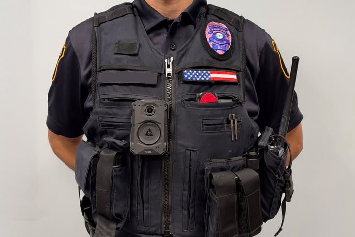 Axon Body 4 Bodyworn Camera on Officer